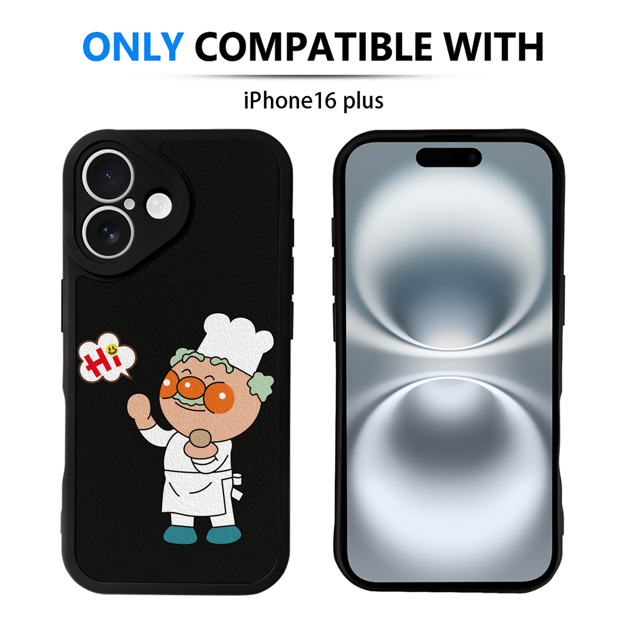 （画像用） アンパンマン Anpanman 【iPhone 16シリーズ対応】シリコンスマホケース（レザー調） 材質：シリコン